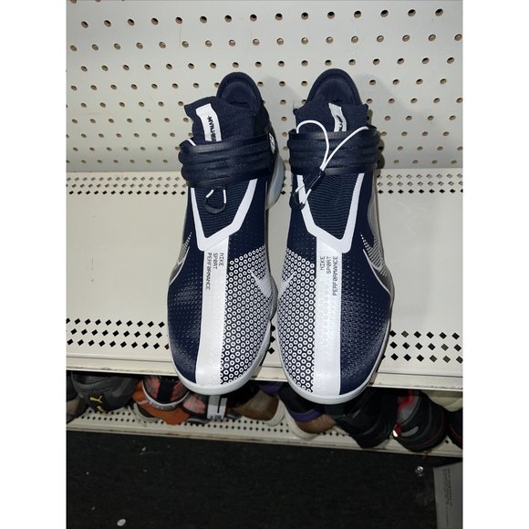 Nike Force Zoom Trout 7 Mens Metal Baseball Cleats Size 12 Navy Blue White - Picture 2 of 6
